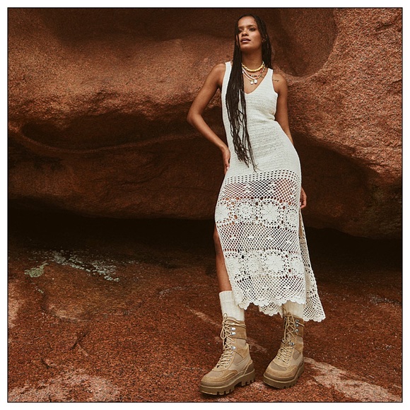 Bloggers Fave Zara Laced Split Leather Low Heel Ankle Boots Size 9 - Picture 4 of 16